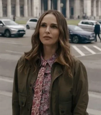 Natalie Portman Fountain of Youth Green Cotton Jacket