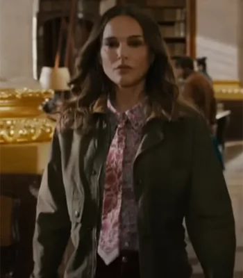 Natalie Portman Fountain of Youth Green Cotton Jacket