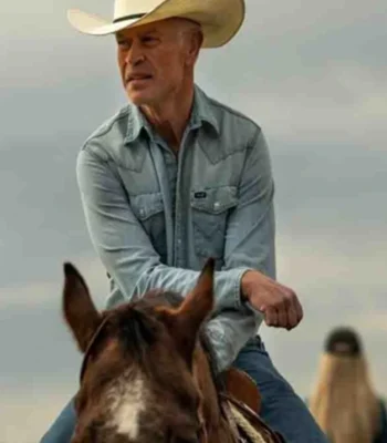 Neal McDonough The Last Rodeo Blue Denim Jacket