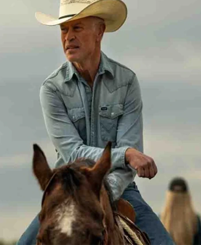Neal McDonough The Last Rodeo Blue Denim Jacket Neal McDonough The Last Rodeo Blue Denim Jacket