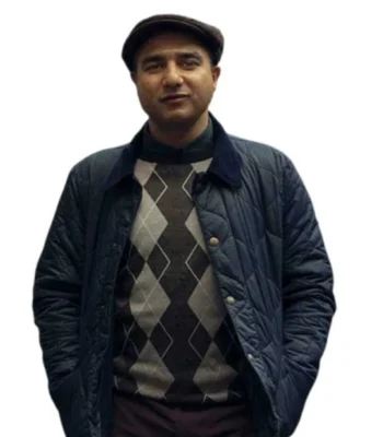 Nick Mohammad Deep Cover Blue Quilted Jacket