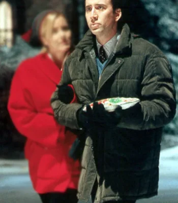 Nicolas Cage The Family Man Black Puffer Jacket