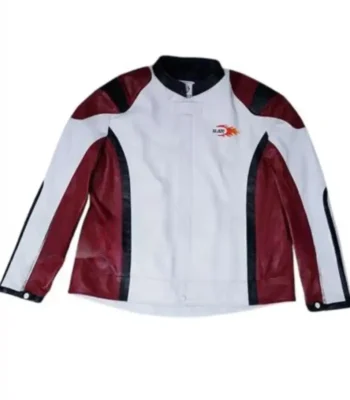 Nicolas Cage White and Red Leather Jacket