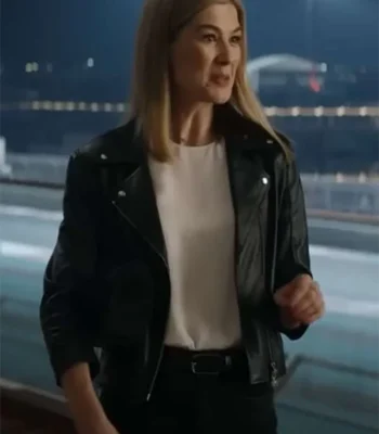 Now You See Me Now You Don’t Rosamund Pike Black Leather Jacket