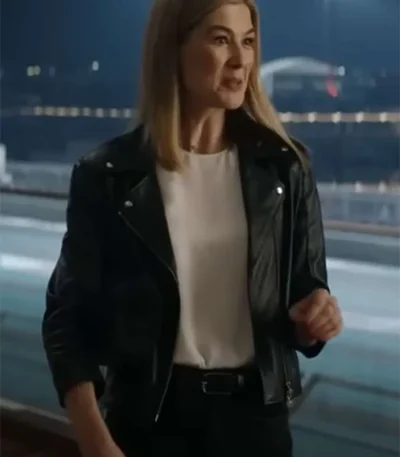 Now You See Me Now You Don’t Rosamund Pike Black Leather Jacket