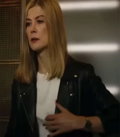 Now You See Me Now You Don’t Rosamund Pike Black Leather Jacket
