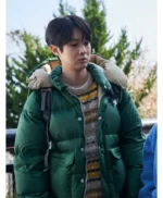 Number One Choi Woo-sik Green Puffer Jacket