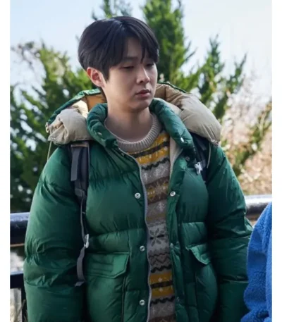 Number One Choi Woo-sik Green Puffer Jacket