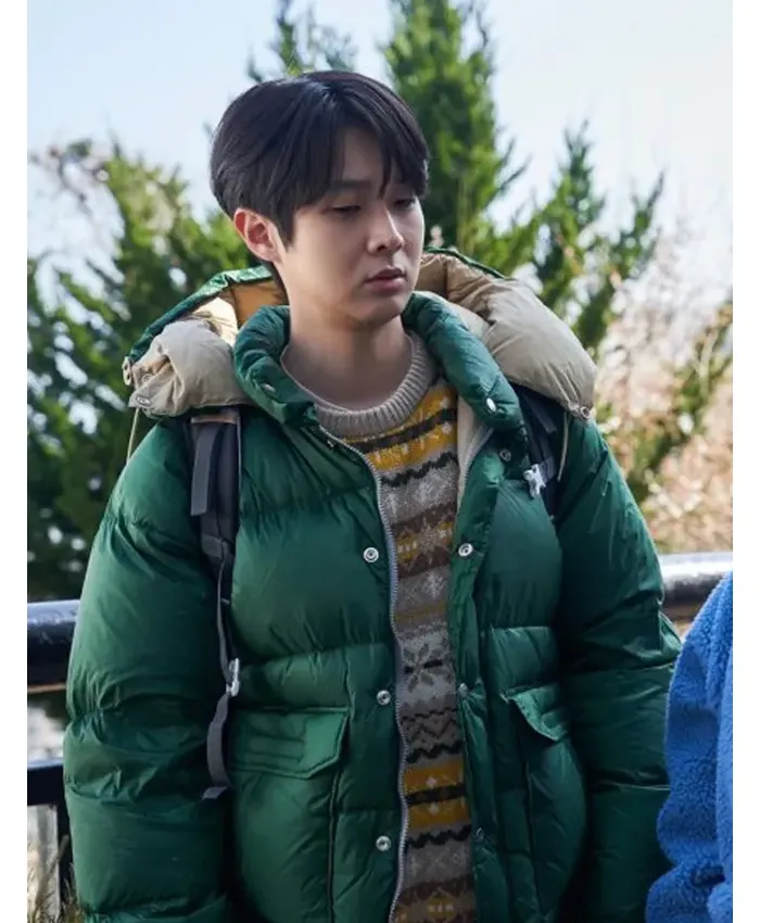 Number One Choi Woo-sik Green Puffer Jacket Number One Choi Woo-sik Green Puffer Jacket