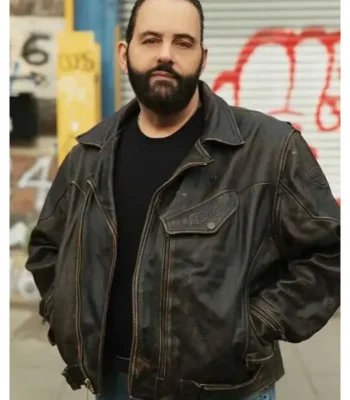 Once a Week for Life George Zouvelos Leather Jacket