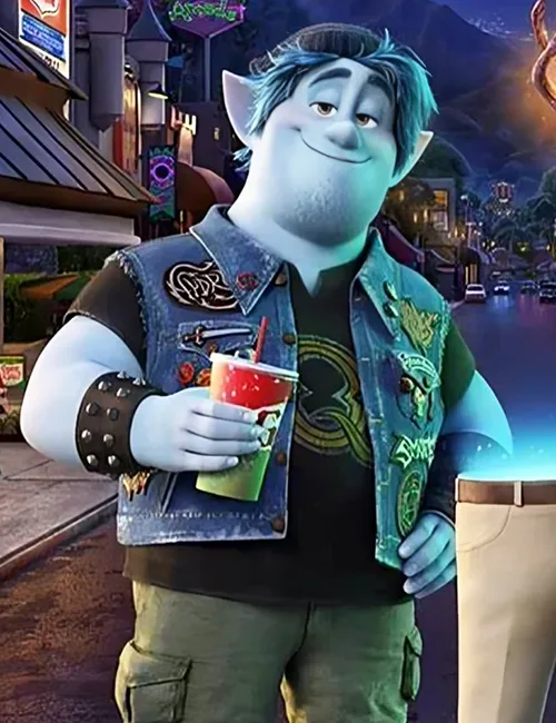 Onward Barley Lightfoot Blue Vest With Patches Onward Barley Lightfoot Blue Vest With Patches