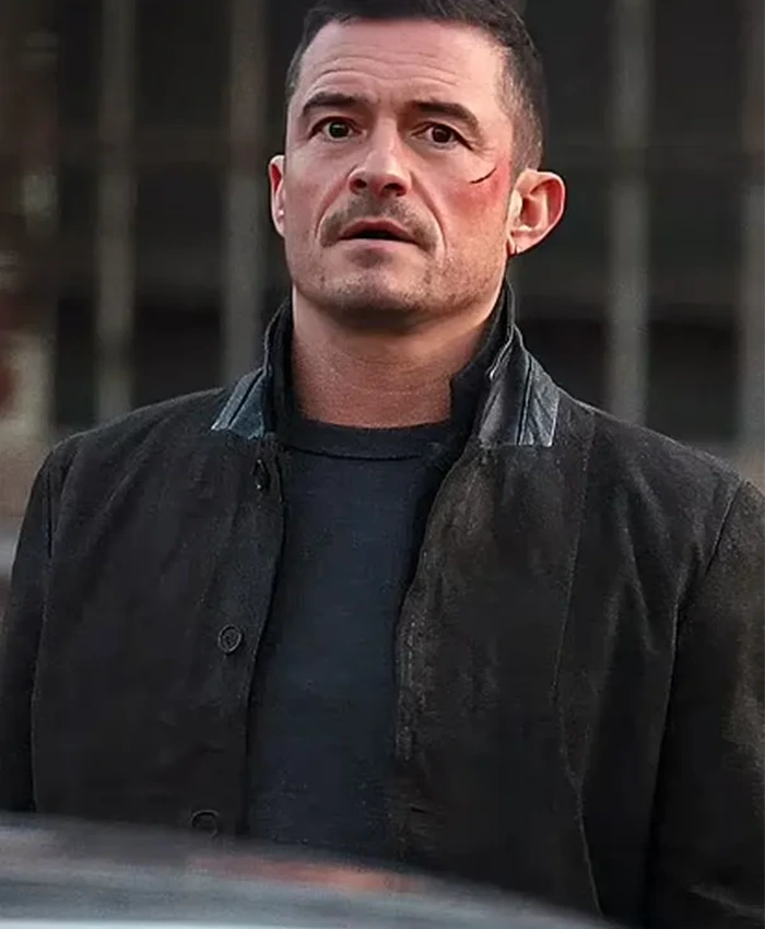 Orlando Bloom Deep Cover Black Jacket Orlando Bloom Deep Cover Black Jacket