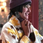 Parker Posey The Parenting Yellow & White Quilted Coat