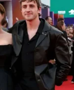 Paul Mescal Hamnet Black Leather Jacket