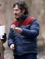 Paul Rudd Friendship Blue and Red Puffer Jacket
