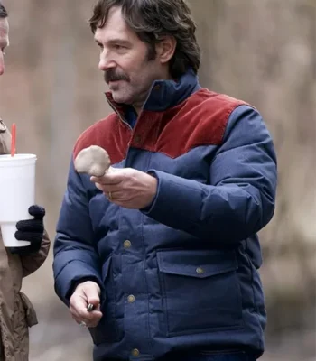 Paul Rudd Friendship Blue and Red Puffer Jacket