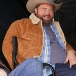 Paul Walter Hauser Americana Brown Suede Jacket