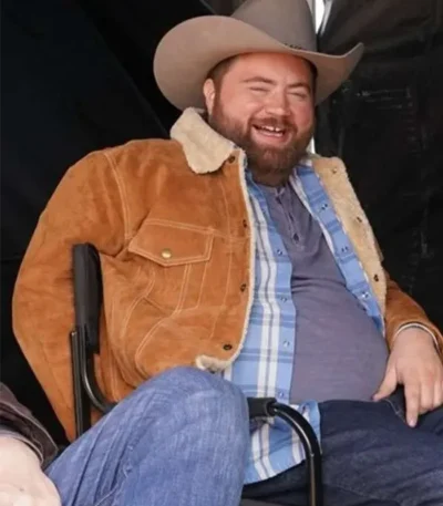 Paul Walter Hauser Americana Brown Suede Jacket