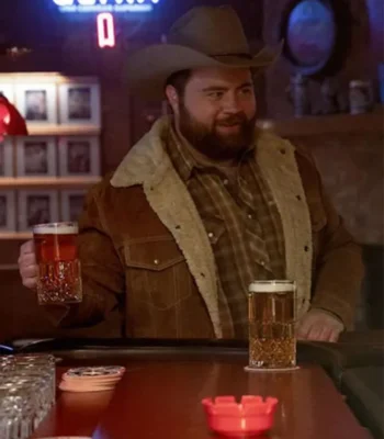 Paul Walter Hauser Americana Brown Suede Jacket