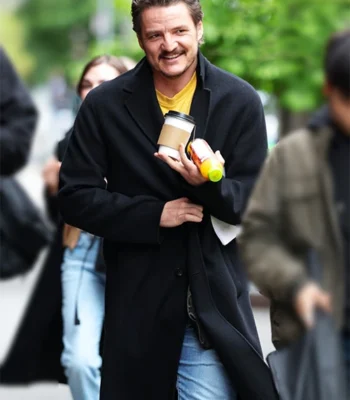 Pedro Pascal Materialists Black Coat