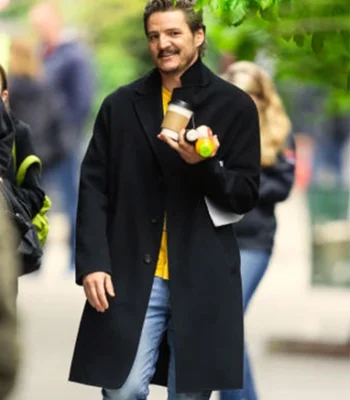 Pedro Pascal Materialists Black Coat