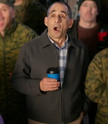 Peter Jacobson Christmas On Duty Grey Jacket