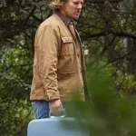 Pieces of Her Aaron Jeffery Cotton Brown Jacket