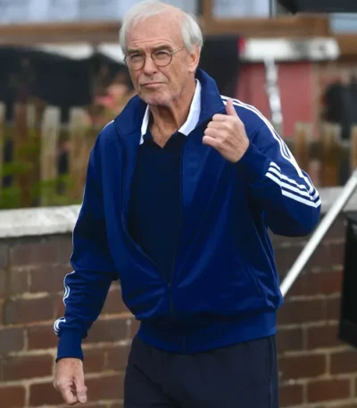 Pierce Brosnan Giant Blue Track Jacket