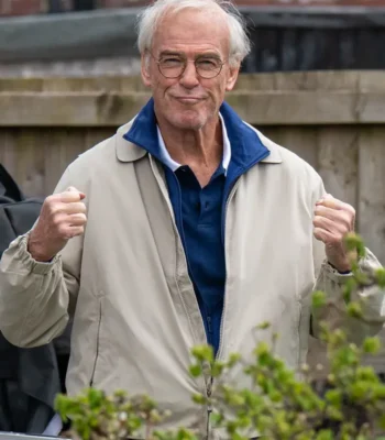 Pierce Brosnan Giant Grey Cotton Jacket