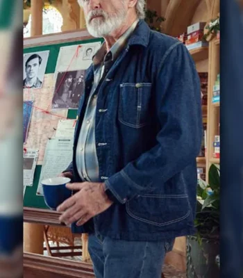 Pierce Brosnan The Thursday Murder Club Denim Jacket
