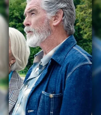 Pierce Brosnan The Thursday Murder Club Denim Jacket