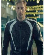 Pillion Alexander Skarsgård Black Racer Jacket