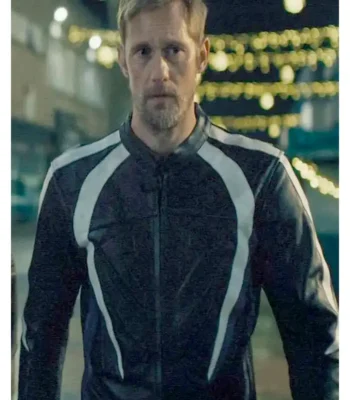 Pillion Alexander Skarsgård Black Racer Jacket