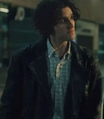 Pillion Harry Melling Black Leather Jacket