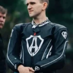 Pillion Harry Melling Black Racer Jacket