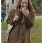 Poetic License Leslie Mann Brown Wool Coat