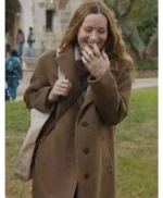 Poetic License Leslie Mann Brown Wool Coat