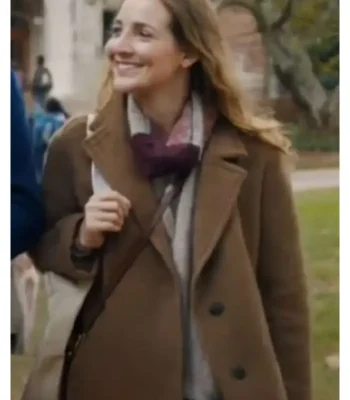 Poetic License Leslie Mann Brown Wool Coat