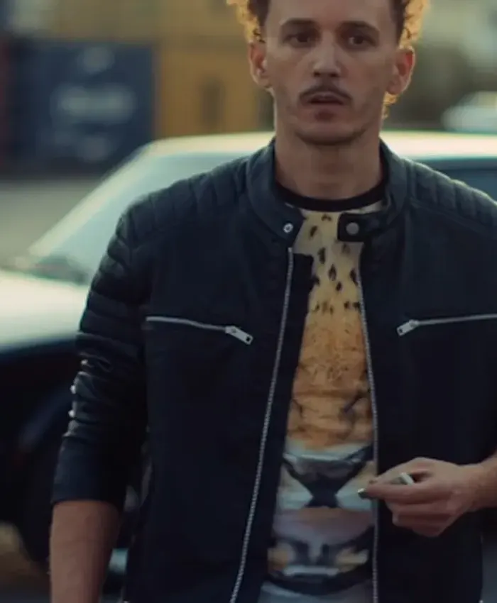 Police per jete Denardo Neziri Leather Jacket Police per jete Denardo Neziri Leather Jacket