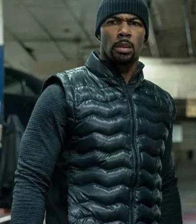 Power James St Patrick Black Quilted Puffer Vest
