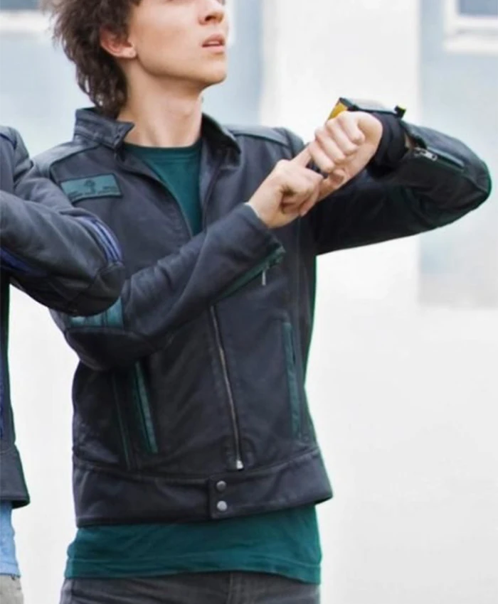 Power Rangers RPM Black Ziggy Leather Jacket Power Rangers RPM Black Ziggy Leather Jacket