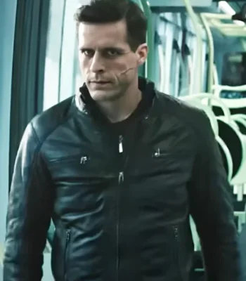Quentin D’Hainaut Last Bullet Black Leather Jacket