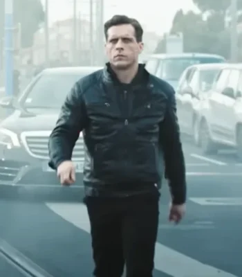 Quentin D’Hainaut Last Bullet Black Leather Jacket