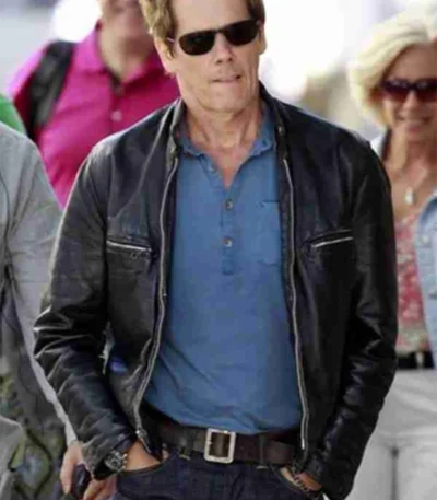 R.I.P.D. Kevin Bacon Black Leather Jacket