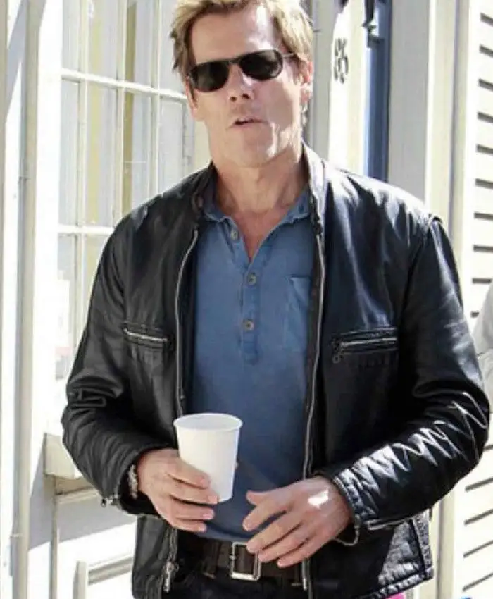 R.I.P.D. Kevin Bacon Black Leather Jacket R.I.P.D. Kevin Bacon Black Leather Jacket