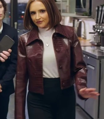 Rachael Cook Sisterhood Inc Brown Crocodile Jacket
