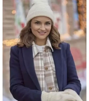 Rachael Leigh Cook Tis the Season to be Merry Blue Coat