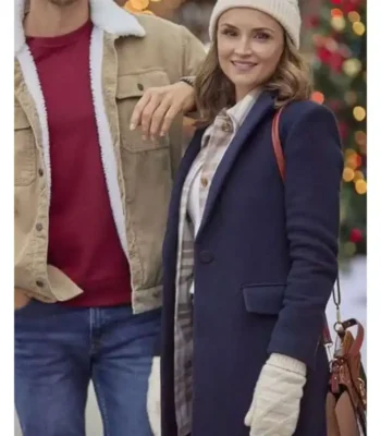 Rachael Leigh Cook Tis the Season to be Merry Blue Coat