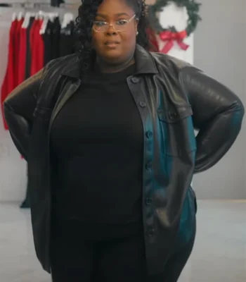 Raven Goodwin Style Me for Christmas Leather Jacket
