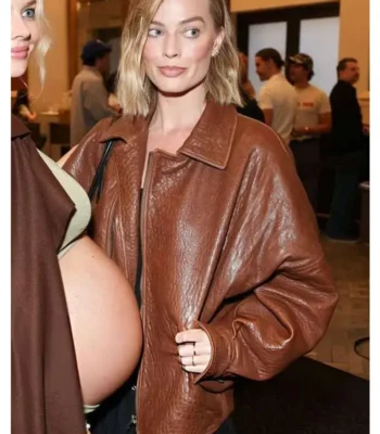 Ready or Not 2 Margot Robbie Brown Leather Jacket